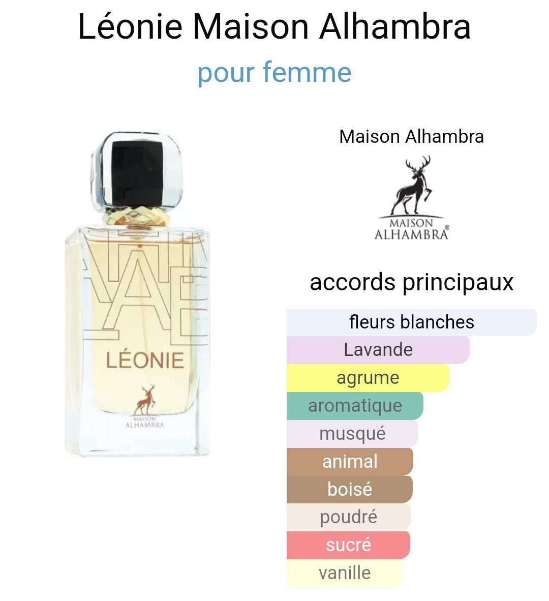 Leonie de Maison Al Hambra pour femme