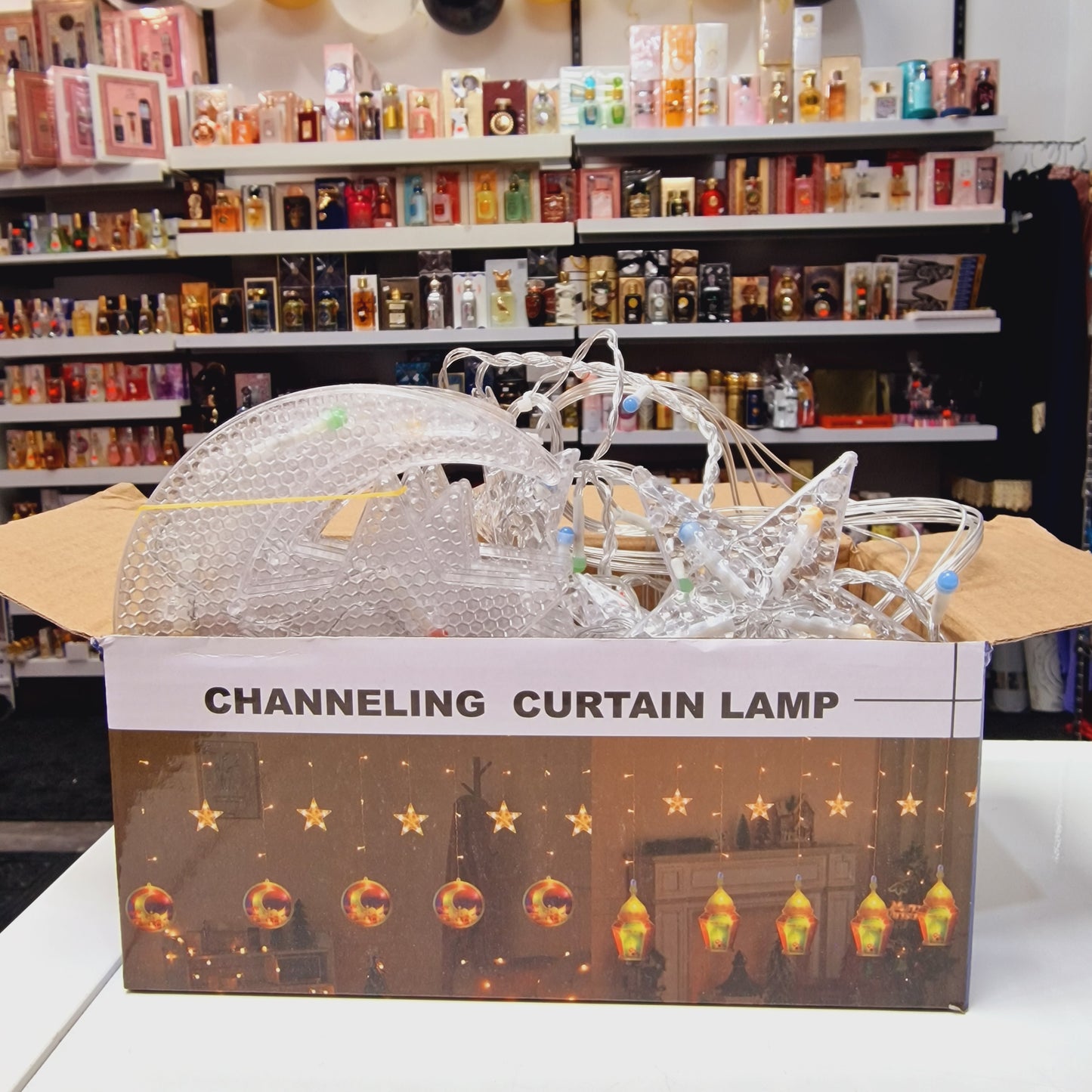 Guirlande lumineuse Ramadan 🌙✨ – Croissants et étoiles multicolores