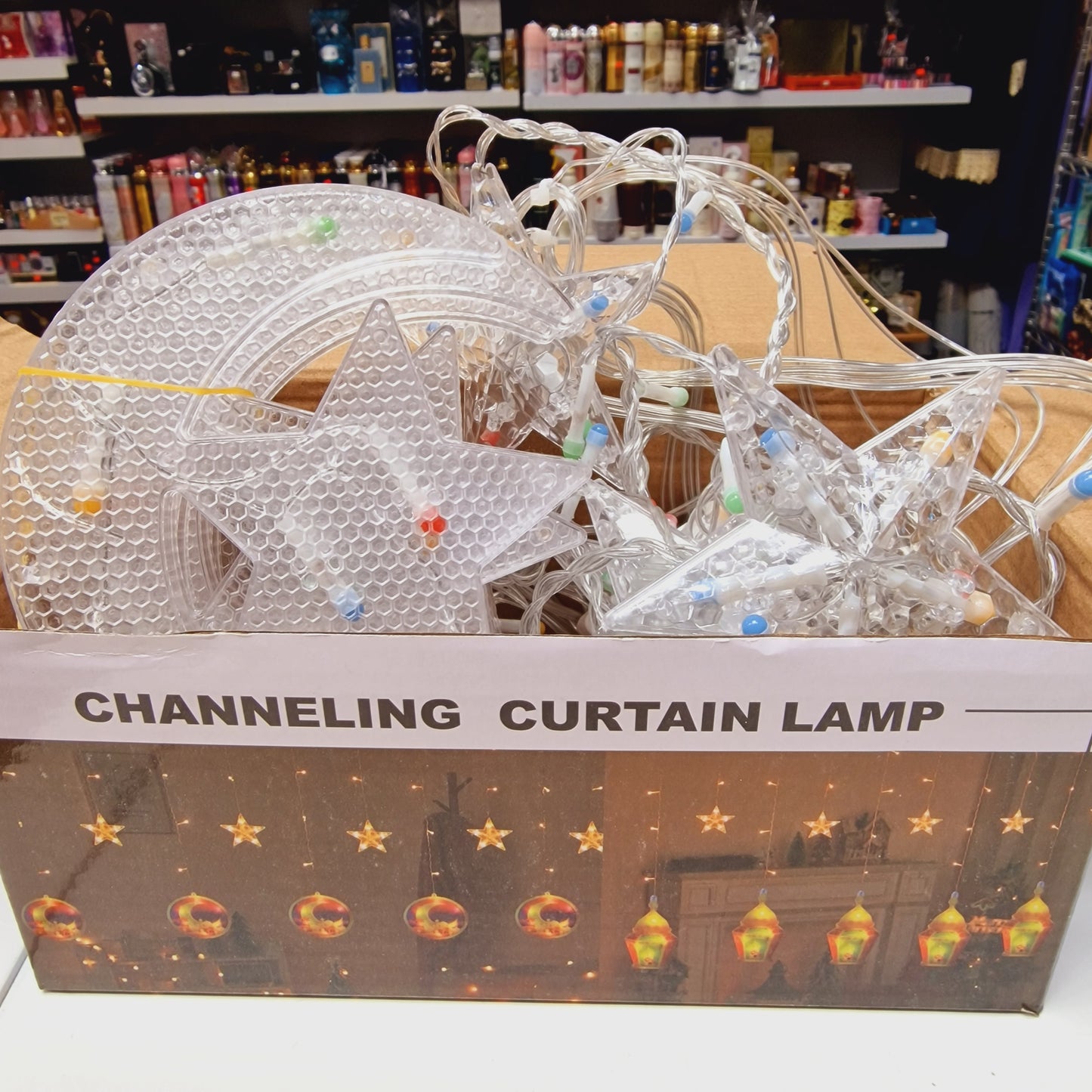 Guirlande lumineuse Ramadan 🌙✨ – Croissants et étoiles multicolores