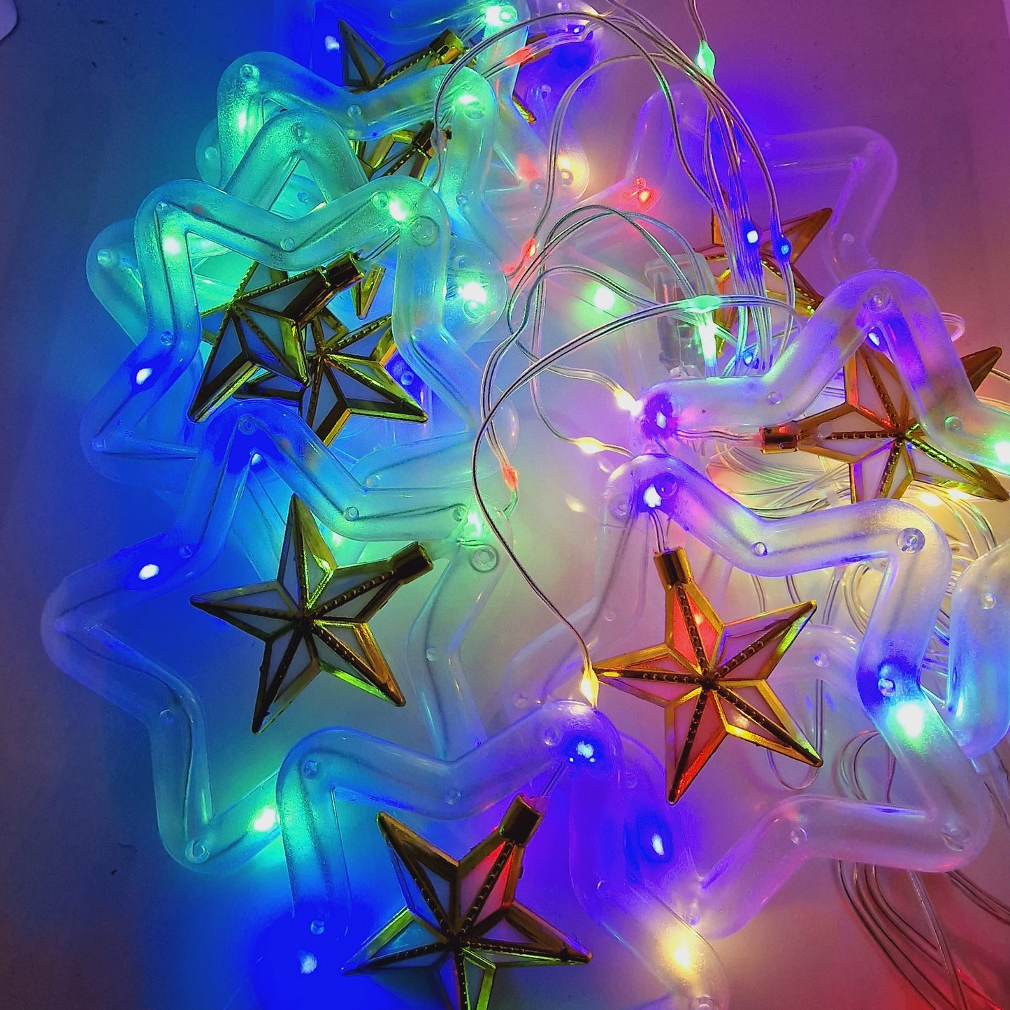 Guirlande lumineuse Ramadan 🌟✨ – Étoiles multicolores avec modes réglables