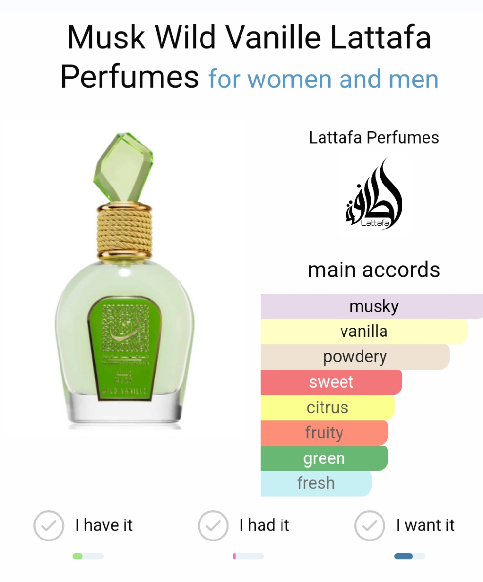 Musk Wild Vanille – Thameen Collection by lattafa for women