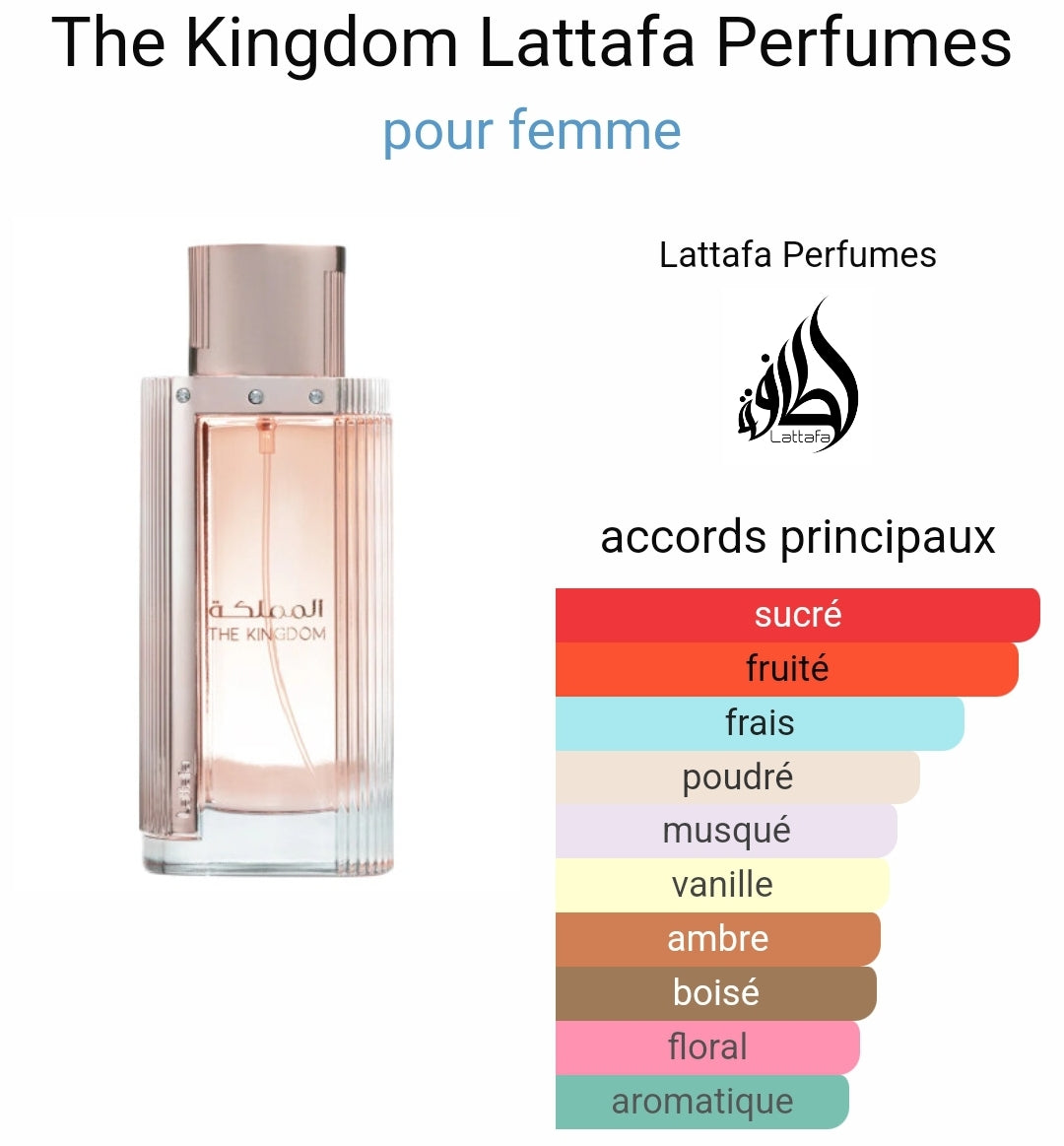 The Kingdom par Lattafa pour Femme / المملكة