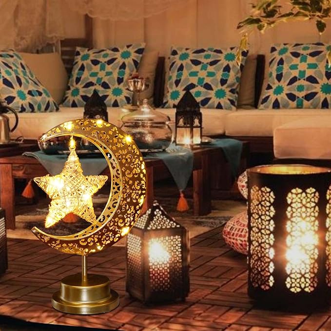 ✨🌙 Lampe Croissant Lumineuse ✨🌙 / مصباح هلال رمضان